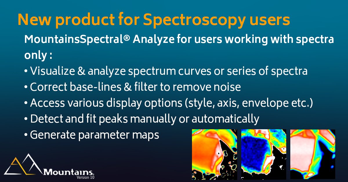 Ready for another new Mountains® 10 feature?🤩
#versionrelease #countdown #somethingiscoming #Mountains10 #software #analysissoftware #surfaceimaging #microscopy #spectroscopy #spectra #spectrumcurves #Raman #FTIR #IR