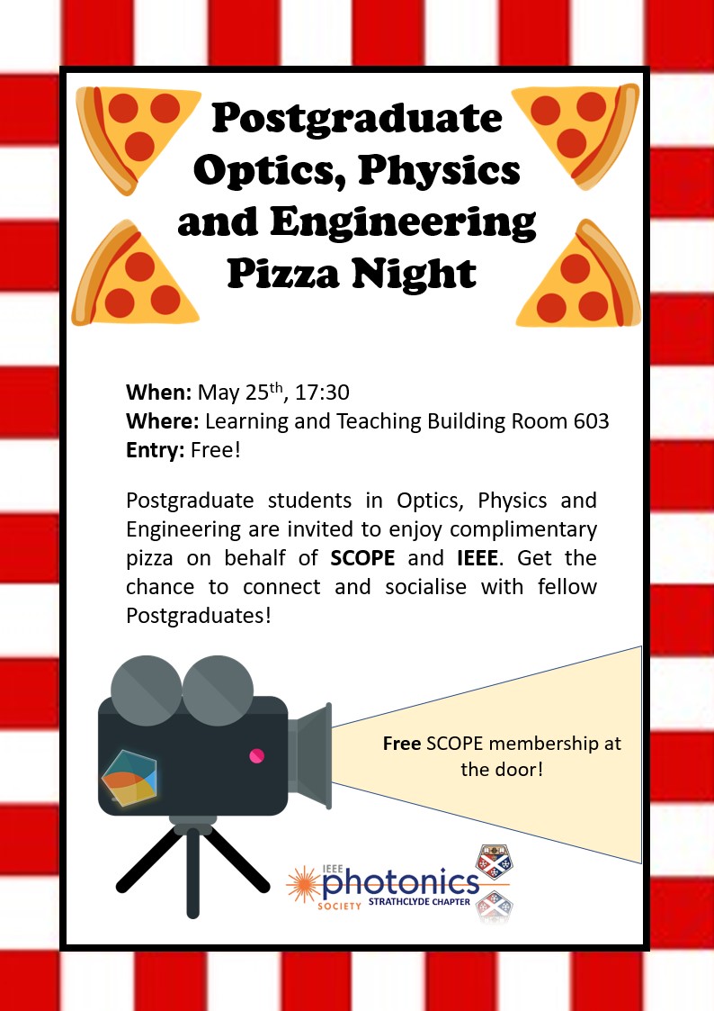 Fancy some free pizza and a chance to meet with fellow postgraduates in your research field? Come along to our pizza night social tomorrow night in the learning and teaching building from half 5 till 8pm!!! 🍕🍕🍕