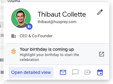 I don't always celebrate my birthday but I like small UX things that bring personal touches in software!