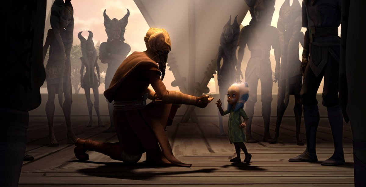 Everyone, say 'thank you' to Plo Koon for saving Ahsoka and bringing her into the Order