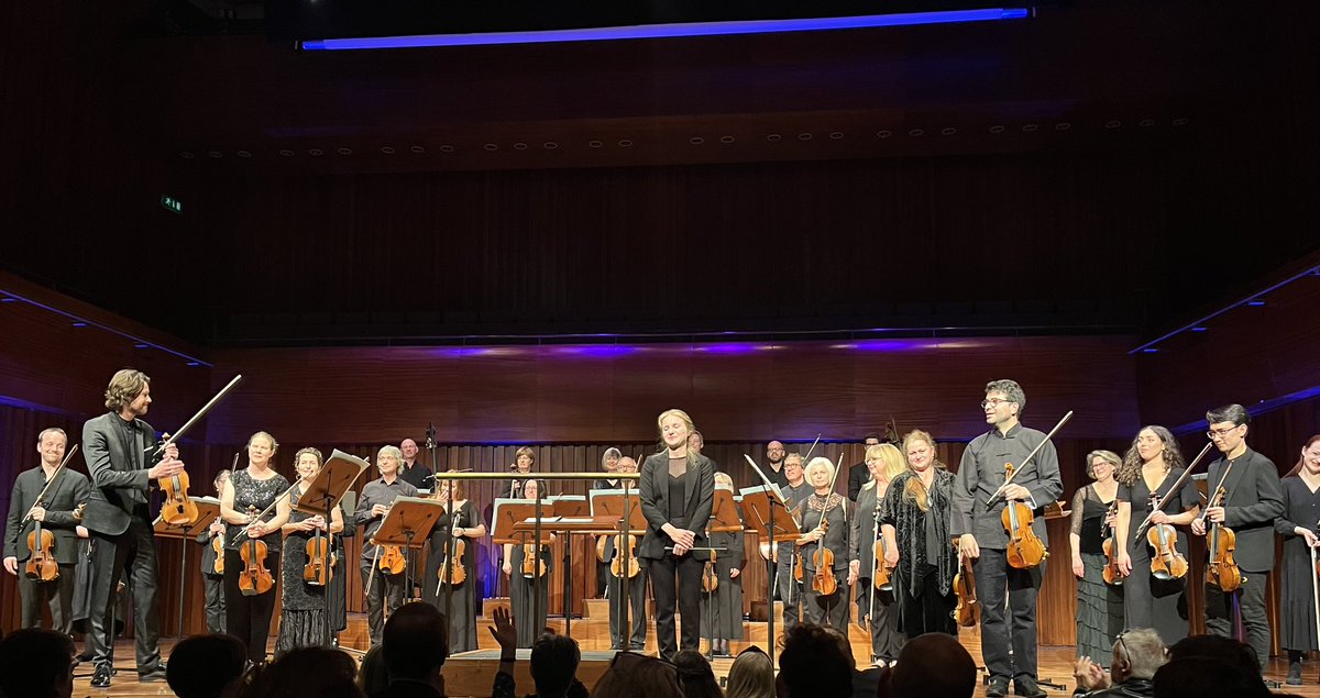 john_earls's tweet image. Scaling ‘Musical Everests’ with brilliant @BrittenSinfonia at @BarbicanCentre's Milton Court. Hefty nod to 1953 including wonderful but less well known Maconchy piece (conducted by @zajaconductor). Also thrilling new work by @JosephPhibbs. @ThomasGouldVLN (Director/Violin). Super
