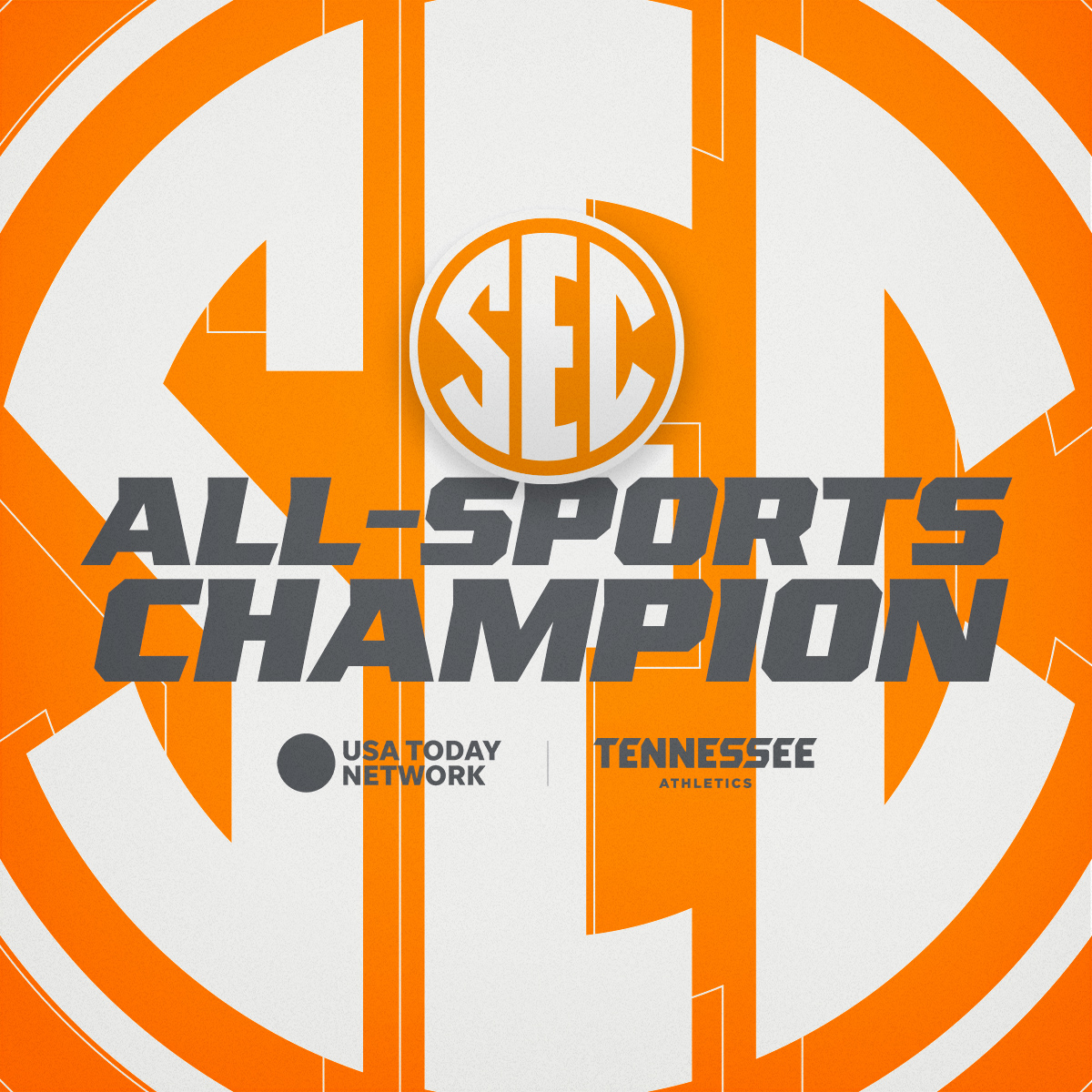 Going BACK TO BACK. 🏆🏆 For the second straight year, the SEC All-Sports Champion is clad in Big Orange! Read more » 1tn.co/AllSportsChamp…