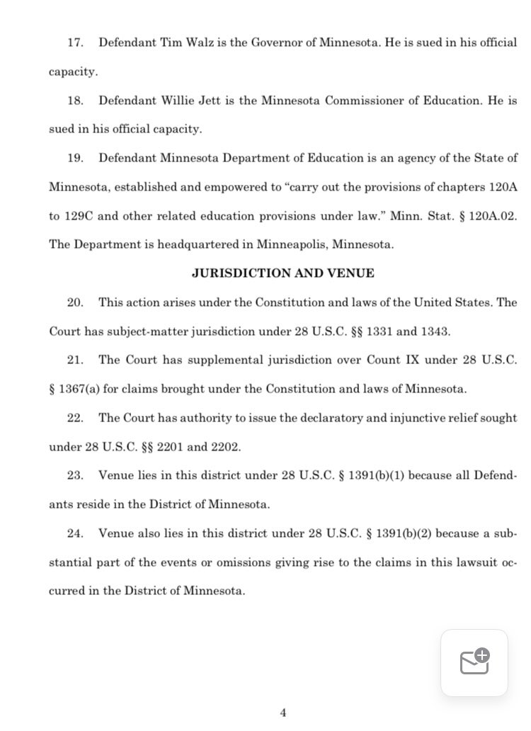thauserkstp's tweet image. JUST IN: Two MN colleges are suing the State of MN over a new law just signed by Gov. Tim Walz. Crown College and the University of Northwestern say high school students will be barred from taking part in the Post-Secondary Enrollment Option program at the two colleges. 1/2