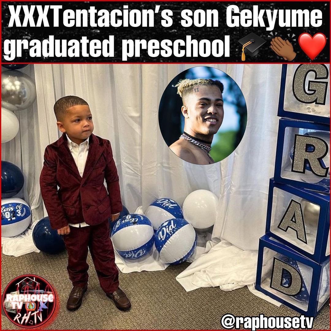 XXX Tentacion’s Son Gekyme just Graduated preschool 🎓👏🏾❤️🕊️