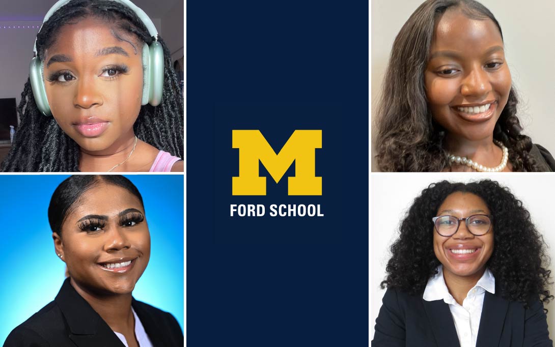 fordschool's tweet photo. 4 outstanding undergrads from @SpelmanCollege will participate in @UMich's Applied Social Policy Internship and Research Experience (ASPIRE)—a seven-week summer program. | @YouthPolicyLab @umisr https://t.co/cxrwPeaPWj https://t.co/Tv0iSQKr3E