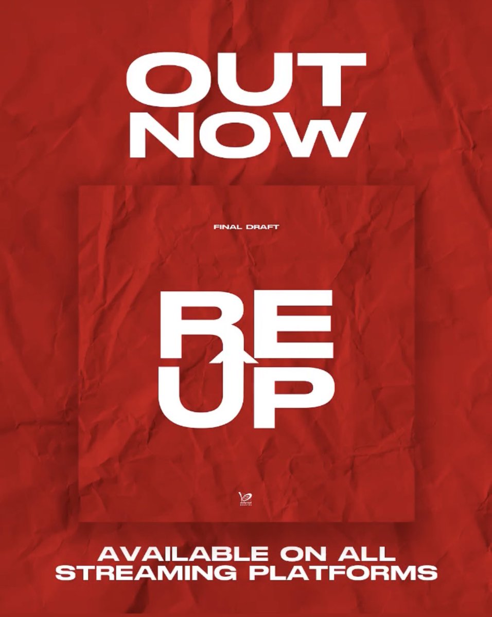 4FinalDraft's tweet photo. RE UP OUT NOW ON ALL STREAMING PLATFORMS LETS GOOO #TeamFinalDraft #Drafties ❤️ https://t.co/8T30Ev4lFg