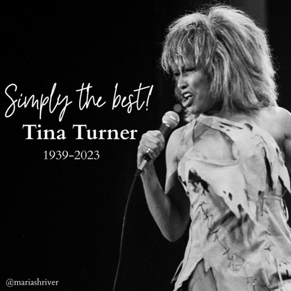 Cannot begin to describe this legend. In some ways, she did it for us. “Simply the best!” RIP #TinaTurner