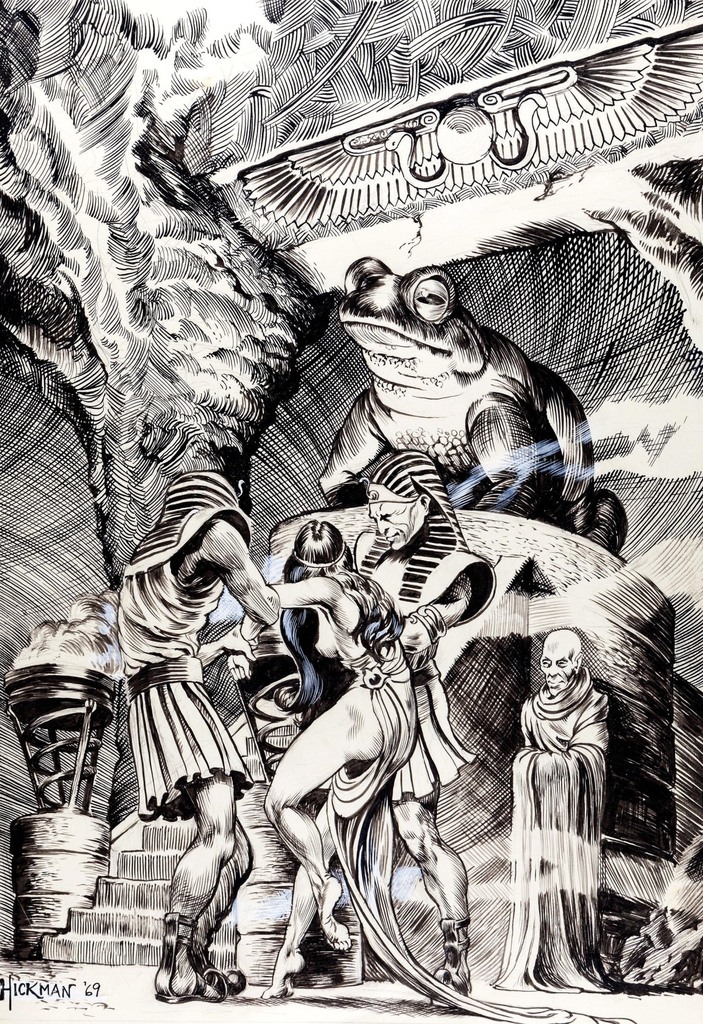 PulpCovers's tweet image. Original fantasy illustration by Stephen Hickman, 1969. 
not.pulpcovers.com/post/718231013…