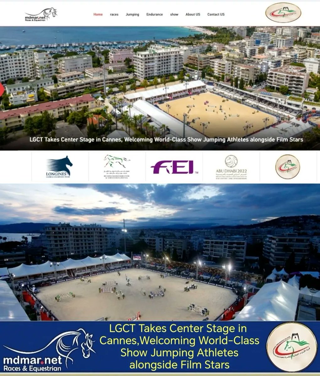 #LGCT Takes Center Stage in #Cannes Welcoming World-Class #Show_Jumping Athletes alongside #Film_Stars
#موقع_مضمار #فروسية #جولات_لونجين_العالمية_لأبطال_قفز_الحواجز #لونجين #كان 
#mdmarrace #mdmarace #LGCT #show_jumping #gcl_official 
#global_champions_tour #Longines #horse