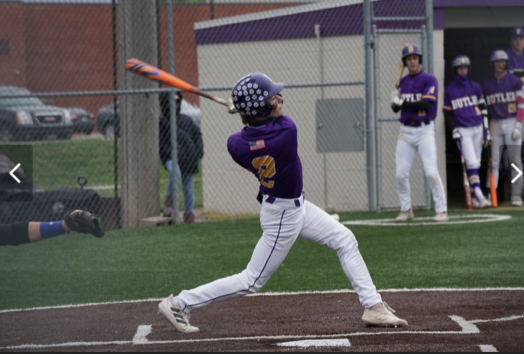 Season stats with <a href="/butler_baseball/">Butler Baseball</a> 
lead off hitter and shortstop
.378 batting average
34 hits
4 doubles 
1 triple
.500 obp 
.944 ops
11 rbi
23 sb
First Team All-MVL
Second Team All-Area