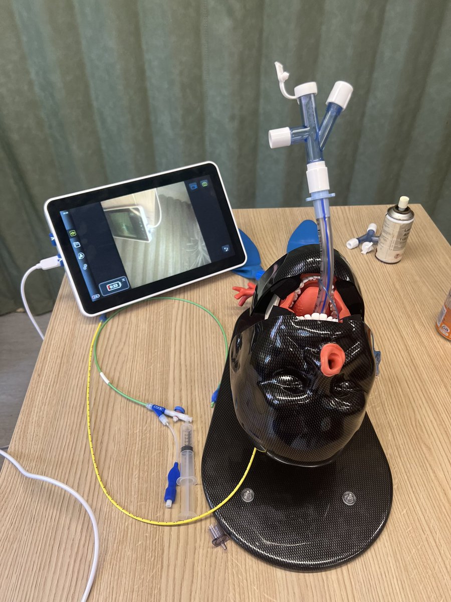 Attended the One Lung study day today!! Very informative and fun day, nice to do some sim alongside the anaesthetic trainees too #teamanaesthesia 😷 🫁