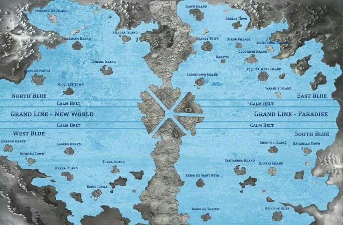 Mapa mundi, one piece em 2023