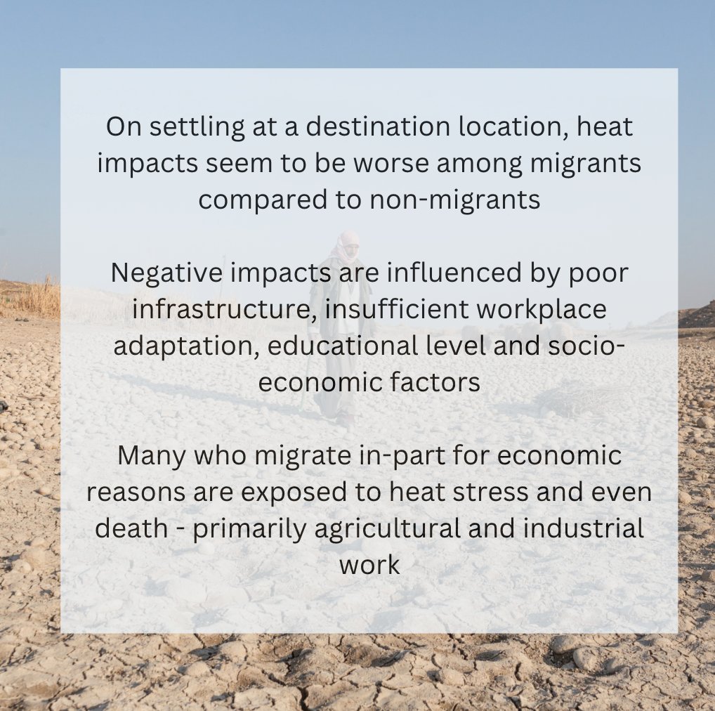 🌿 For migrants, heat poses risks across the migratory journey, including whilst in transit, and on settling 📸 @sam7tarling in Northern Syria