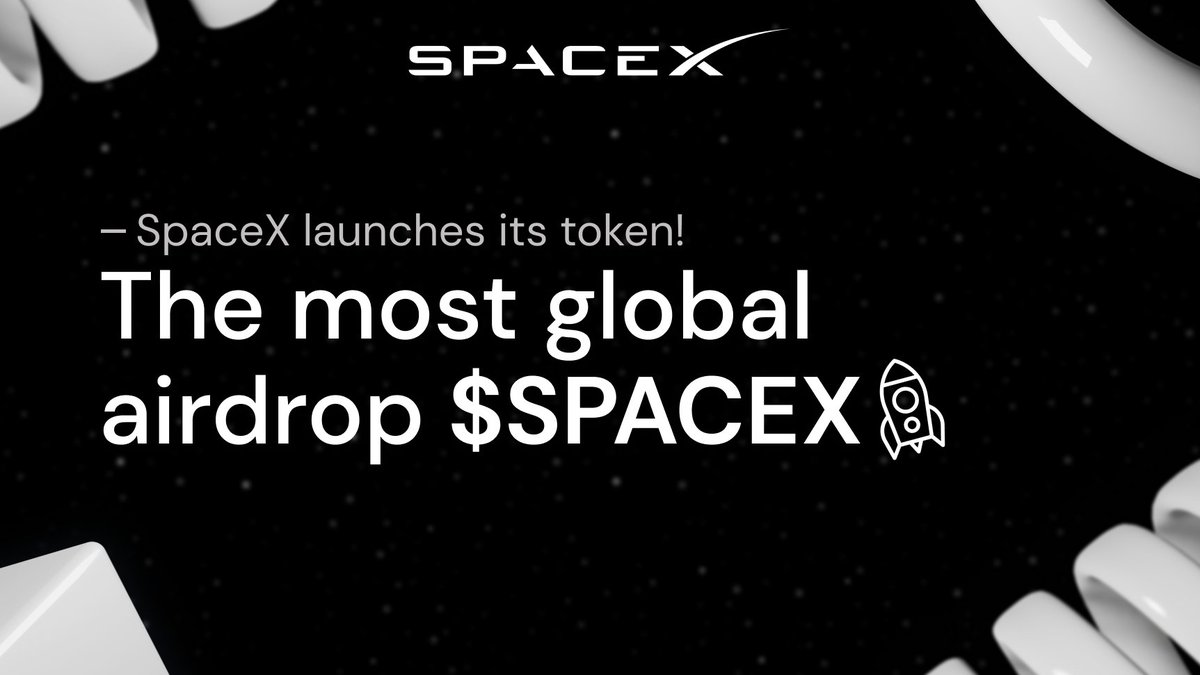 🎁 $SPACEX token airdrop has begun!

🚀Hurry up to participate!
⛓ spacexget.org

#spacex #starlink #tesla #elonmusk #starship #starbase #nasa #rocket #space #mission $PLSX #pulsex #pulsechain $INC $HEX #HEX #PLSX #Ethereum #Bitcoin $WKC $CAPO $BEN $ATOM #PEPEBURN #defi