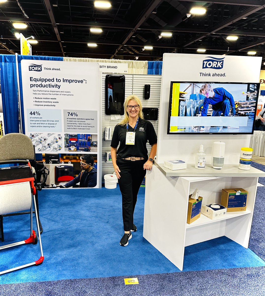 torkusa's tweet photo. We enjoyed sharing how Tork industrial solutions advance worker health and safety while increasing productivity. Learn more about how to become Equipped to Improve with Tork here https://t.co/4UJoceZPlR
#industrialhygiene
#AIHceEXP #productivity https://t.co/L4WxH5gWyZ