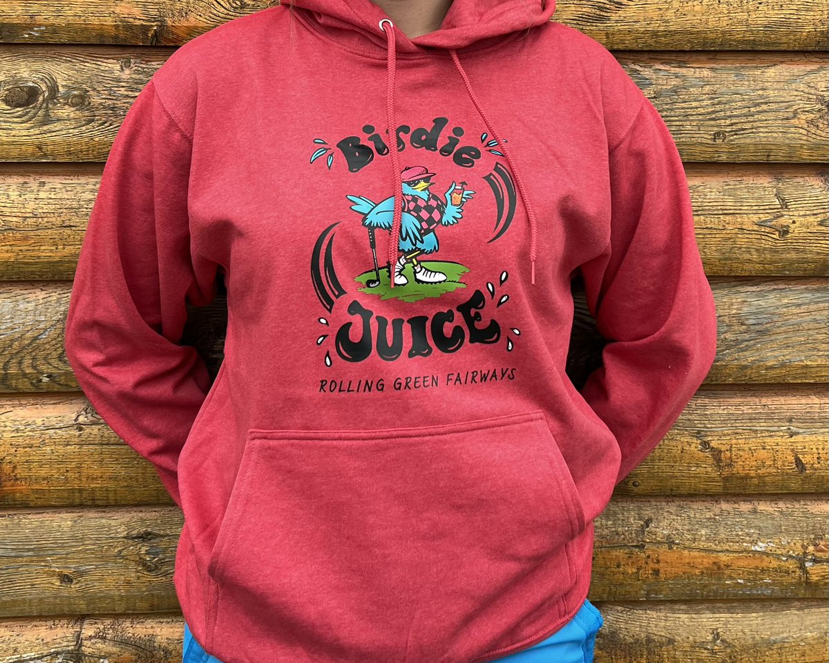 After your round, come down to the 19th Hole Clubhouse at Rolling Green for your Birdie Juice! New sweaters now in stock at the Proshop!