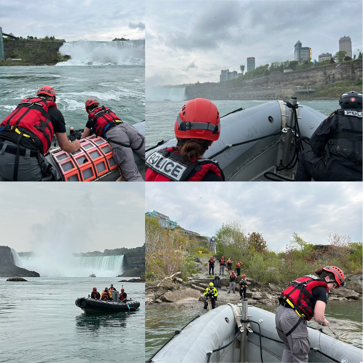 Water based training with <a href="/NiagParksPolice/">Niagara Parks Police Service</a> and <a href="/NiaFallsFire/">Niagara Falls Fire - Canada</a>. Joint training with other emergency services allows us share ideas and learn about each others capabilities/equipment.