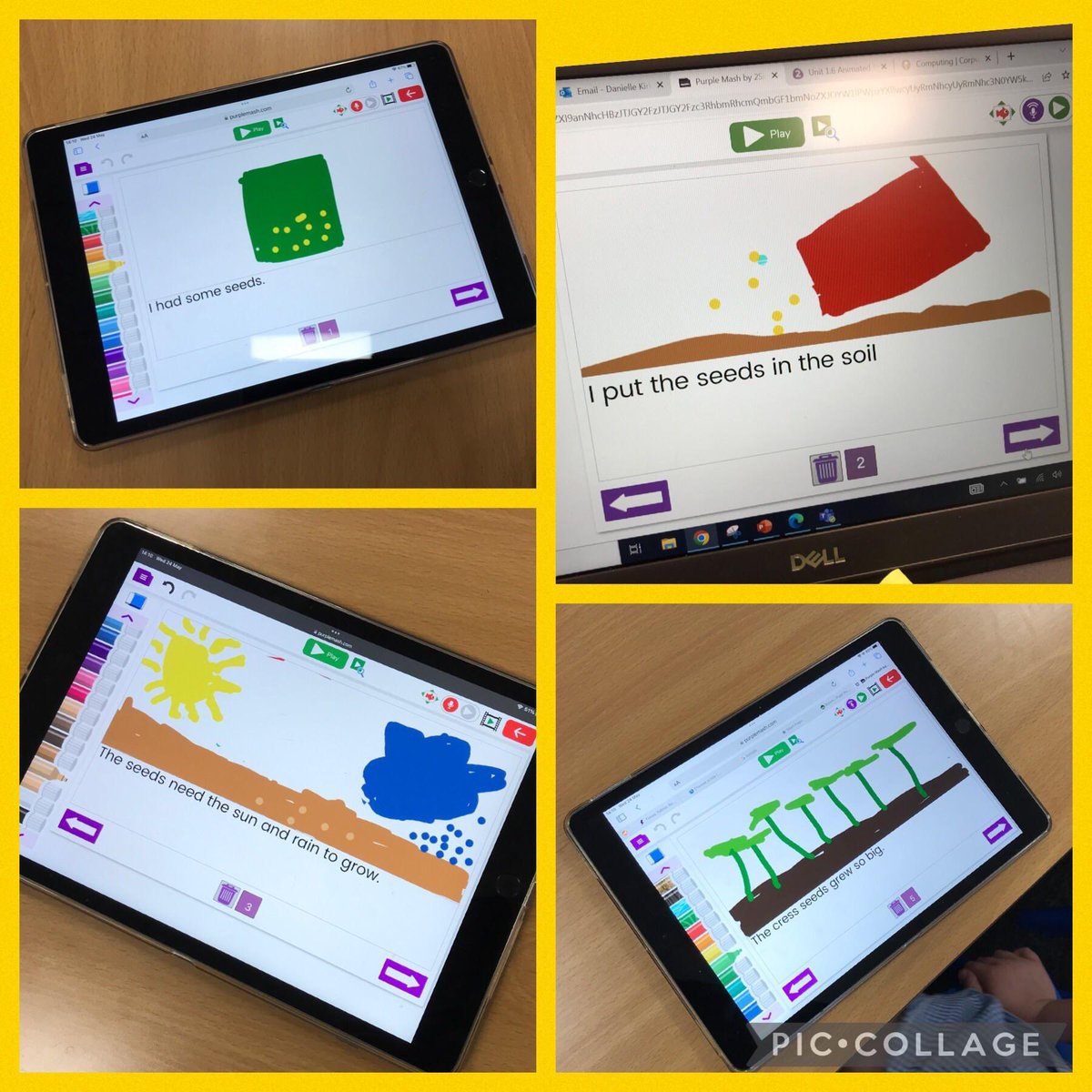 In Year 1 we had a great afternoon creating our own animated story on Purple Mash. We linked our stories to our Science unit, ‘Plants’ and created a book about how seeds grow! The children were great and even made their drawings move and added sounds too!! #purplemash #computing