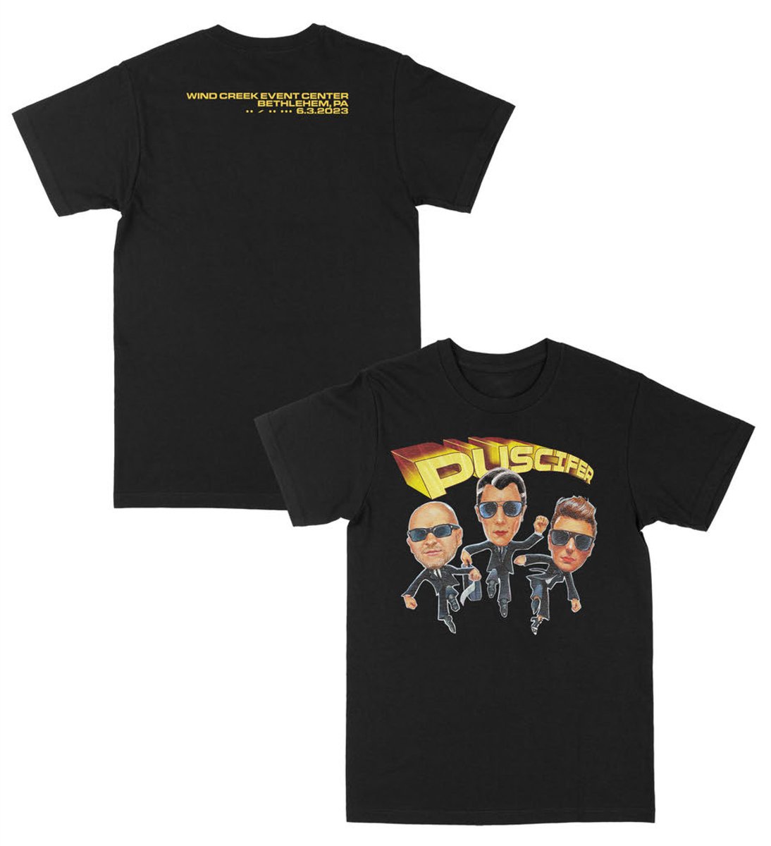 puscifer's tweet image. Tonight's poster for Bethlehem by @MazzaArt. Ltd ed of 180 regular &amp;amp; 25 foil, the poster will be at the merch booth, w/ some signed by the band. Tonight's ER vinyl variant (50 copies) &amp;amp; show tee will also be at the merch booth. #puscifer @mjkeenan @carinaround #matmitchell