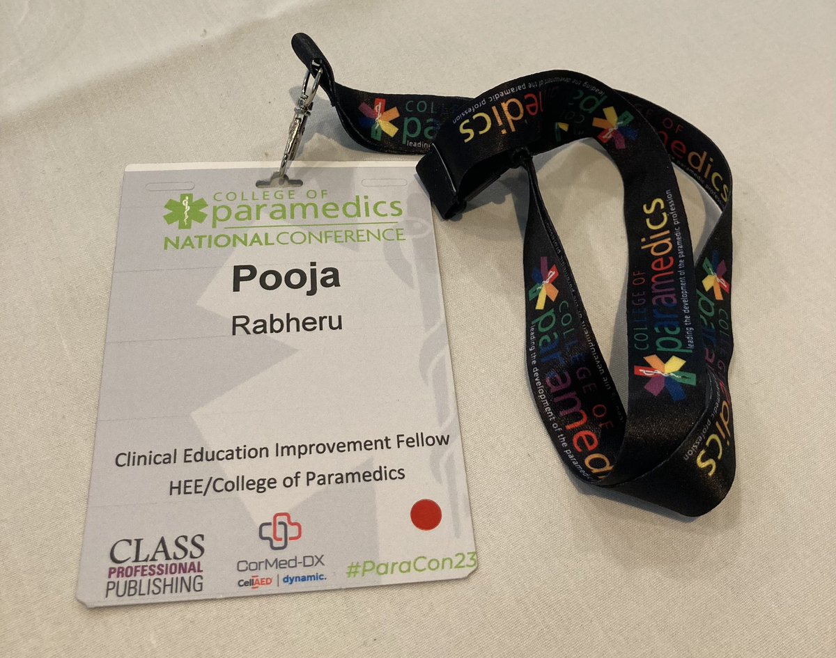 999poojar's tweet photo. Amazing day at #ParaCon23 reigniting the passion for my profession. Insightful sessions around health inequalities, HCPC regulations, ABD and much more! Huge shout out to @ParamedicsUK for organising such a great event! @HealthRegLawyer @consultantpara @AndySwinburnQAM https://t.co/mGGxDfQKrq
