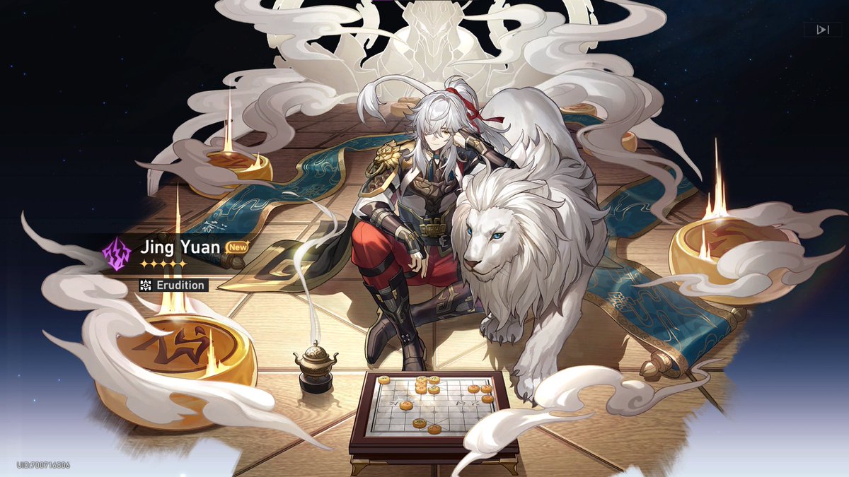 After having such a bad luck trying to get Seele… finally luck came to my aid and I got Jing Yuan in the first multi!

I can't wait to level him up!