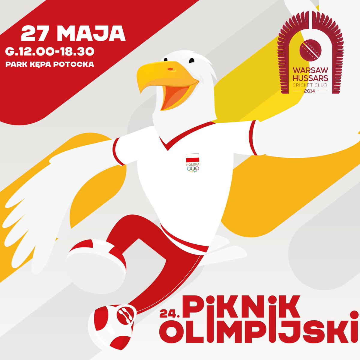 🔶 Już w najbliższą sobotę zapraszamy do udziału w kolejnej 24. edycji Pikniku Olimpijskiego :) Tym razem również nas nie zabraknie i będziecie mogli spróbować swych sił w krykiecie na naszym stoisku 🏏🏏🏏Serdecznie zapraszamy! @PKOL_pl