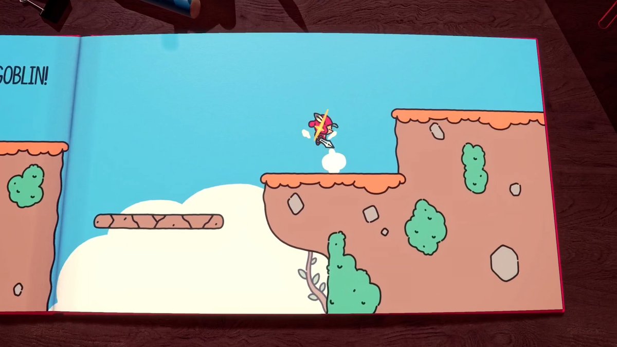 Wario64's tweet photo. another look at The Plucky Squire https://t.co/70HlpJvQdA