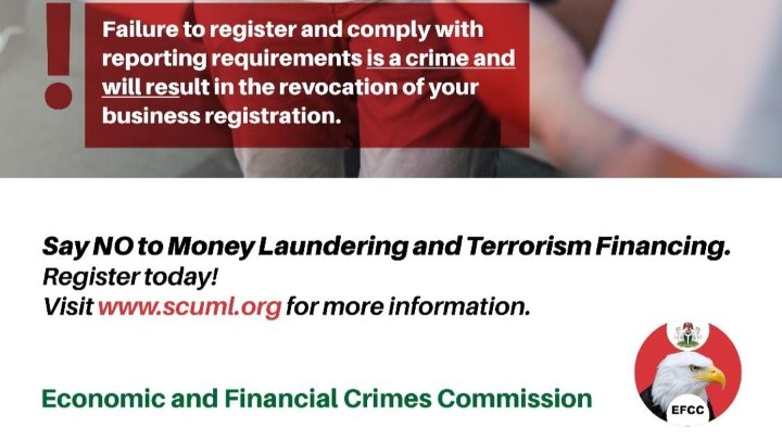 girle_45's tweet image. Are you aware that criminals might use some non-profit organisations as cash-intensive activities, as a means to also blend their illicit funds with legitimate funds, making it challenging to distinguish between the two?

Support #EFCC’s #SCUML in fighting money laundering 🙏