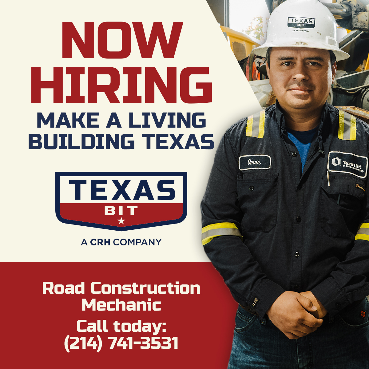 TxBit_'s tweet photo. We're hiring a Road Construction Mechanic! Click the link in our bio to apply today! 

#TexasBit #hiring https://t.co/iSdsaWOwe9