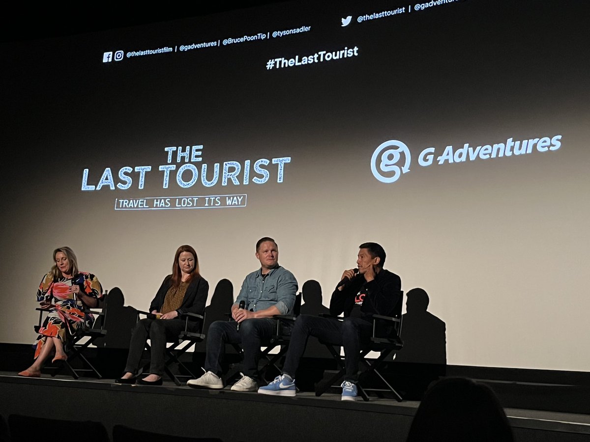“Travel is not your right. It’s your privilege. If we can change that mindset, we have a great opportunity to change people’s lives and make travel a transformational opportunity,” says @gadventures founder @brucepoontip at the premiere of his new film The Last Tourist.