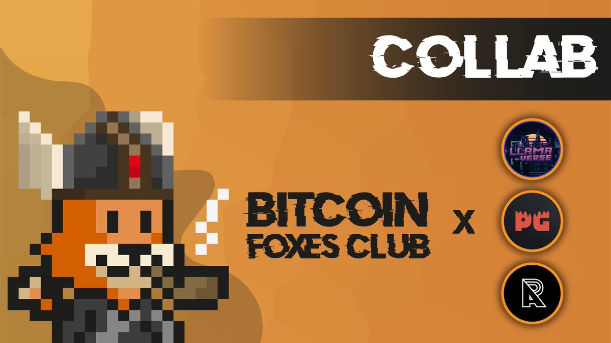 Bitcoin Foxes (@bitcoinfoxclub) on Twitter photo We continue to collaborate with the biggest communities in the ecosystem.
WL Spots Allocated to:
@PGodjira
<a href="/Llamaverse_/">Llamaverse</a>
<a href="/Llamaverse_/">Llamaverse</a>
who else should we collaborate with? Let us know below. 👇 We continue to collaborate with the biggest communities in the ecosystem.
WL Spots Allocated to:
@PGodjira
<a href="/Llamaverse_/">Llamaverse</a>
<a href="/Llamaverse_/">Llamaverse</a>
who else should we collaborate with? Let us know below. 👇