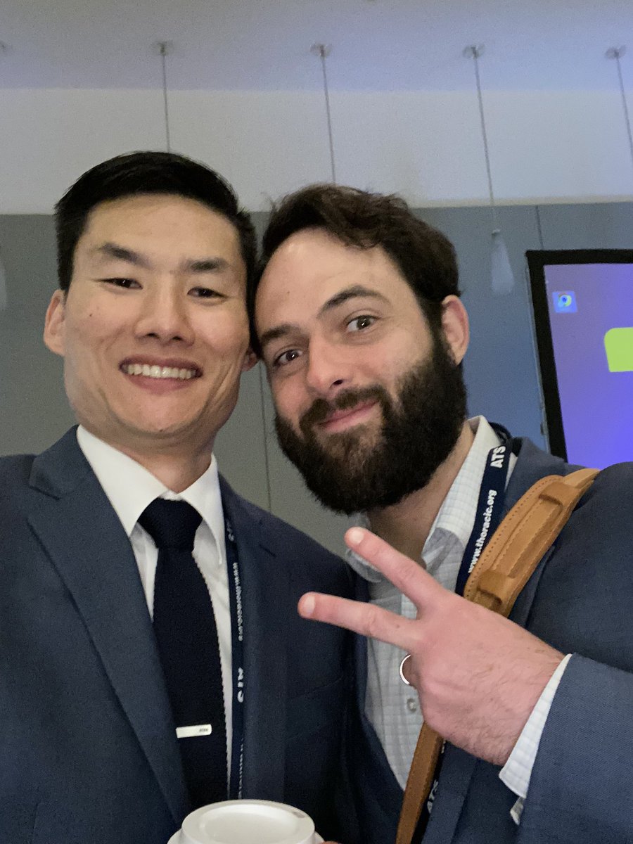 Had a wonderful time sharing my research with colleagues from around the world at #ATS2023 earlier today! Also fantastic to catch up with the session co-moderator, my friend and brilliant scientist @Mnkammer @atstoa @atscommunity @atsearlycareer