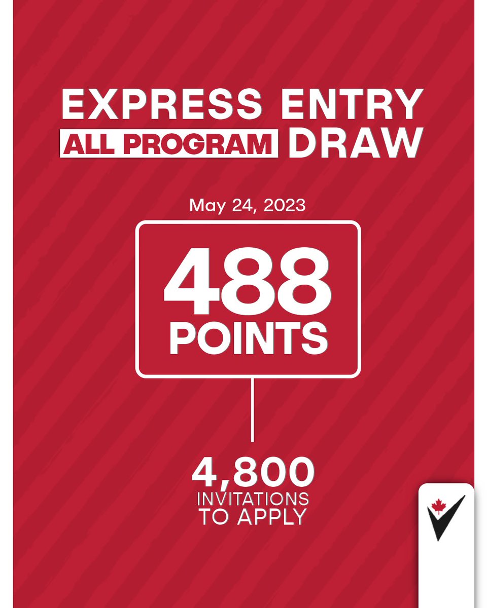 🚨Express Entry ALL PROGRAM draw. 

Want to work, study or immigrate to Canada? 
You CAN DO it!
Contact us: contact@cisimm.ca

#expressentry #canadianimmigration #immigratetocanada #workincanada #liveincanada #studyincanada #internationalstudent #permanentresidence