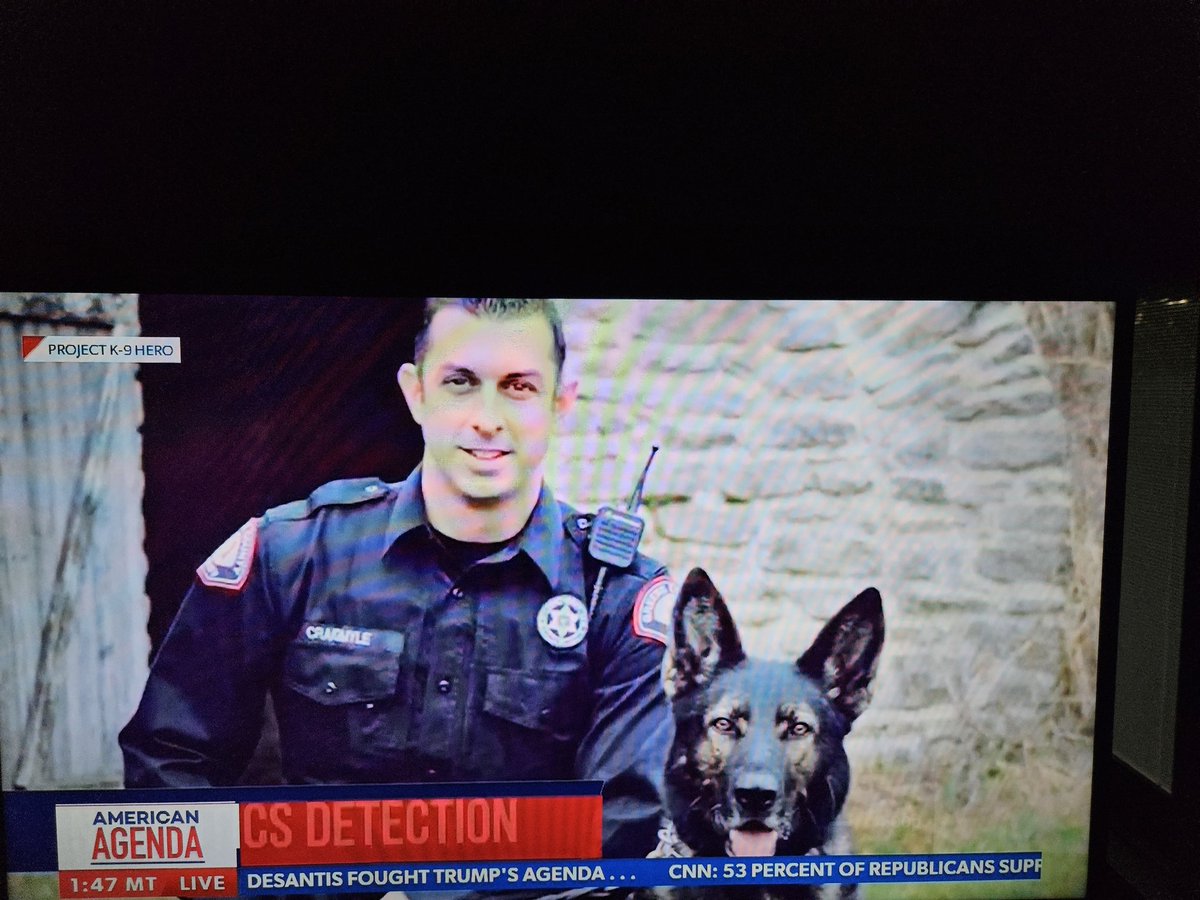 Thanks for your service #K9Lor @JamesCraigmyle 
@ProjectK9Hero 
@NEWSMAX