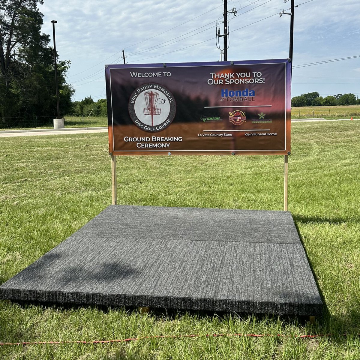 We are honored to sponsor the new Eric Paddy Memorial Disc Golf Course located at @GBCTomball!

#ilovepohanka #hondaoftomball #ericpaddymemorialdiscgolfcourse #frisbeegolf #discgolf #discgolfcourse #tomball  #epmdgc #epmdiscgolf #endcancer