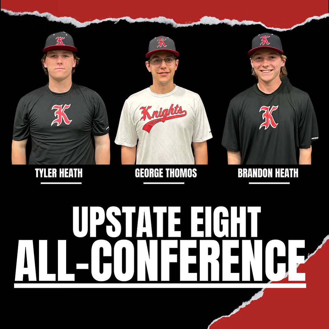 **FETV** **KnightsClubCast**

Big congrats to our #knights players who were awarded All-Conference! 🏆⚾️ @tyler_heath2024 @george_thomos22 @bheath2024 #uncommitted2024 #2024uncommitted 

#knightsbaseballchicago #repthek #FEbaseball #upstateeightconference