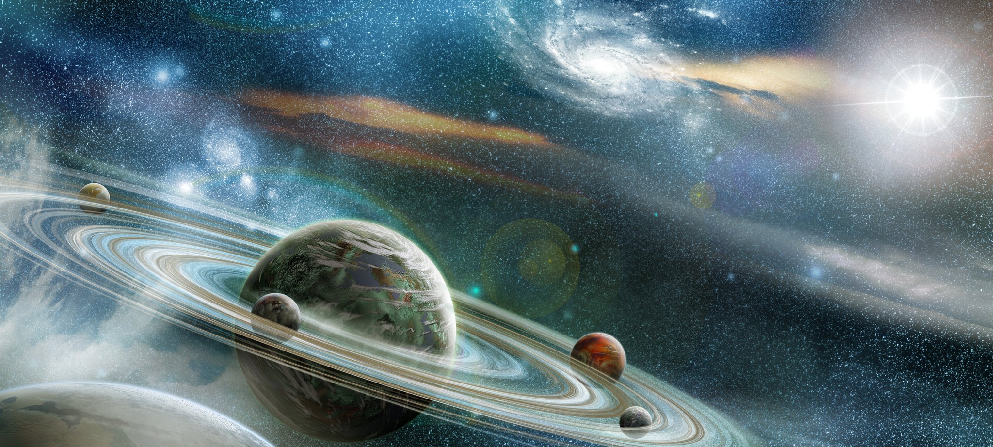 Galaxy Space Desktop Wallpaper 4K