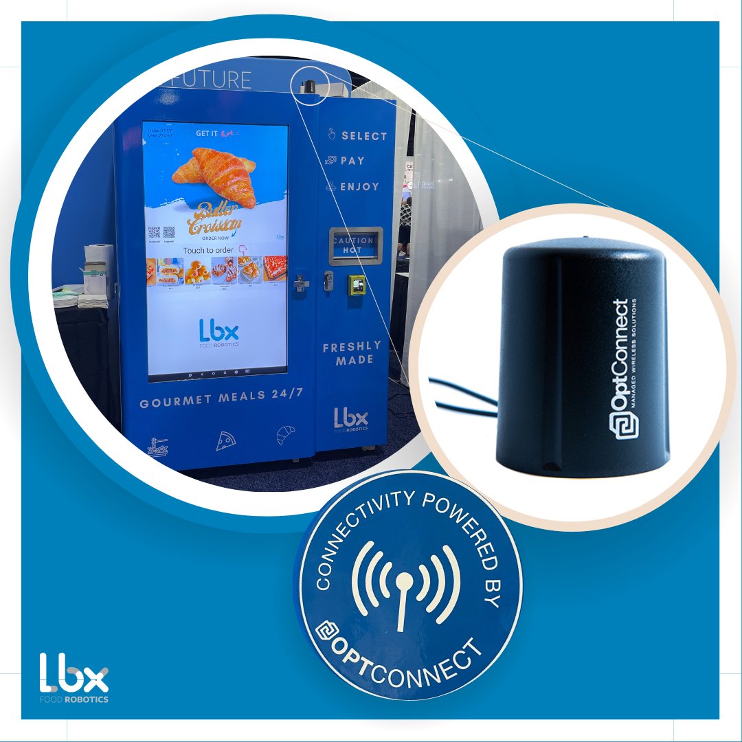 Thanks to <a href="/OptConnect/">OptConnect</a> for keeping us online at The NAMA Show, even in challenging conditions like deep in a massive exhibit hall with hundreds of competing signals! Visit optconnect.com for more info.

#vending #pizzamachine #NAMA2023.  .