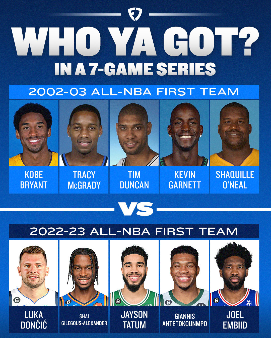 FanDuel on Twitter "Which AllNBA Team would you take in a series? 🤔