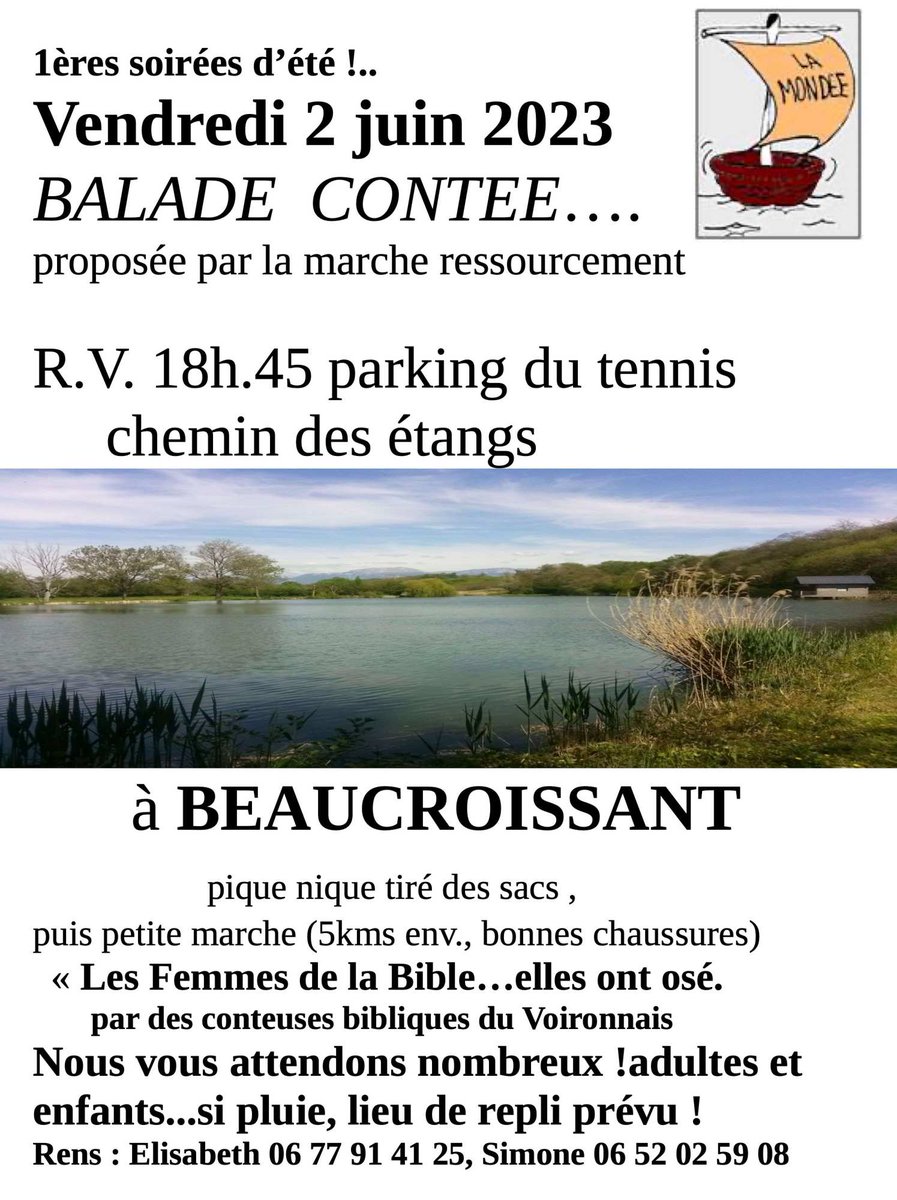 ParoisseSteC's tweet photo. #Balade le 2 juin avec la #Mondée ! https://t.co/hiT7eAaIKb