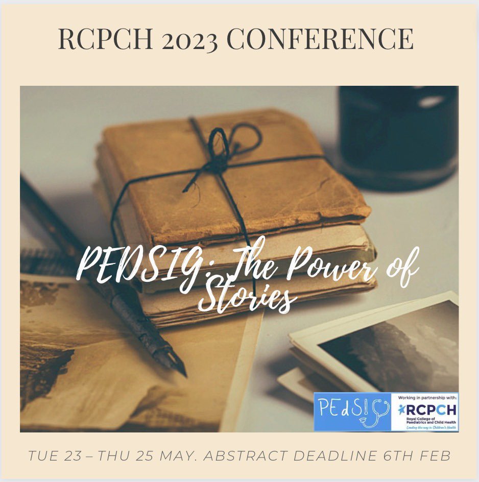 pedsig's tweet photo. Great to see so many of the @pedsig team presenting at #RCPCH23 @drchloemac @suchikagarg @emmaaaaa8 &amp; a massive congrats to  our own @QasimMalikMed on the award of his PAFTA!! 👏🏼 🏆 Make sure to join us for our session tomorrow-The power of stories! @RCPCHtweets @rcpch_trainees https://t.co/5N6gLJctbG