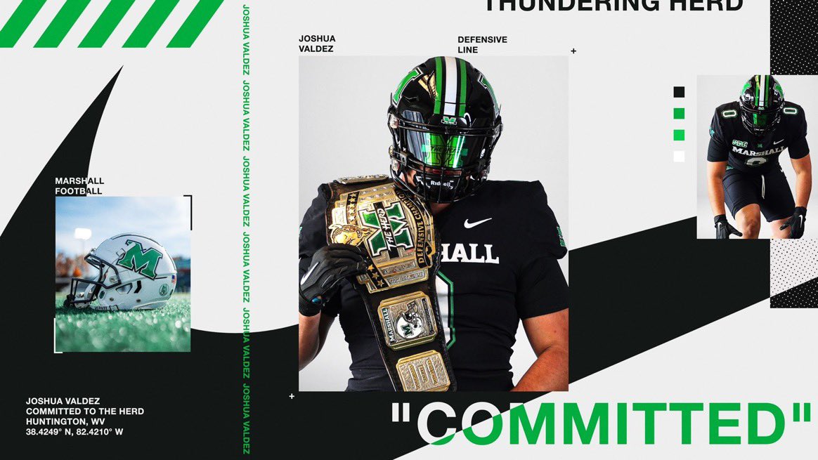 Huge shoutout to <a href="/josh_valdez58/">J. Valdez 🇲🇽</a> for his commitment to <a href="/HerdFB/">Marshall Football</a>. That makes it <a href="/MJCFootball/">MJC Football</a>’s 12th Division 1 scholarship from last season. #TransferU #D1JucoPortal #ValleyPride #ONE🏴‍☠️