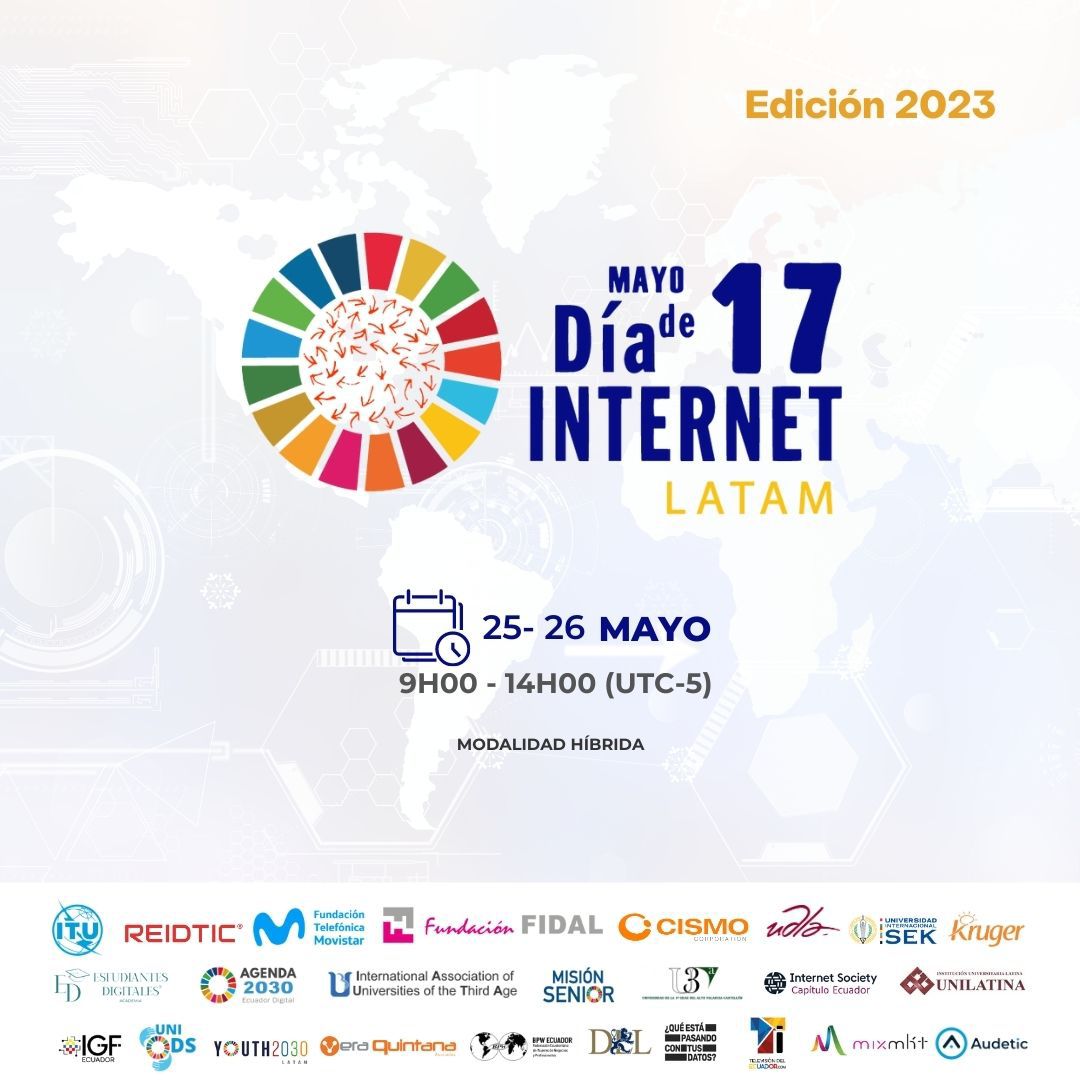 Debemos conocer la importancia de la protección de datos personales y la ciberseguridad 👩🏻‍💻👨🏻‍💻 Te invitamos a la charla que nuestra abogada Alexandra Maldonado brindará sobre este tema en el #DíaMundialDeInternet 🌎 mañana 25 de mayo a partir de las 13:00 👉🏼 bit.ly/3oui5eV
