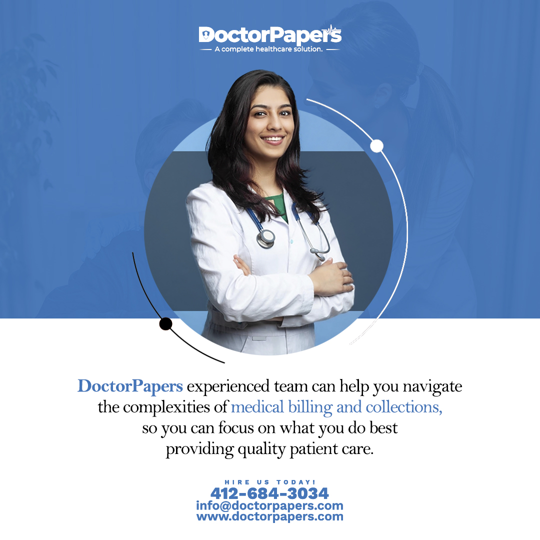 Simplify Your Medical Billing Journey with DoctorPapers - Streamlining Finances, Empowering Healthcare.

Phone: +1 412-684-3034
Email: info@doctorpapers.com

#HealthcareFinance #PatientCareSolutions #EfficiencyInBilling #StreamlineBilling #HealthcareManagement #QualityPatientCare