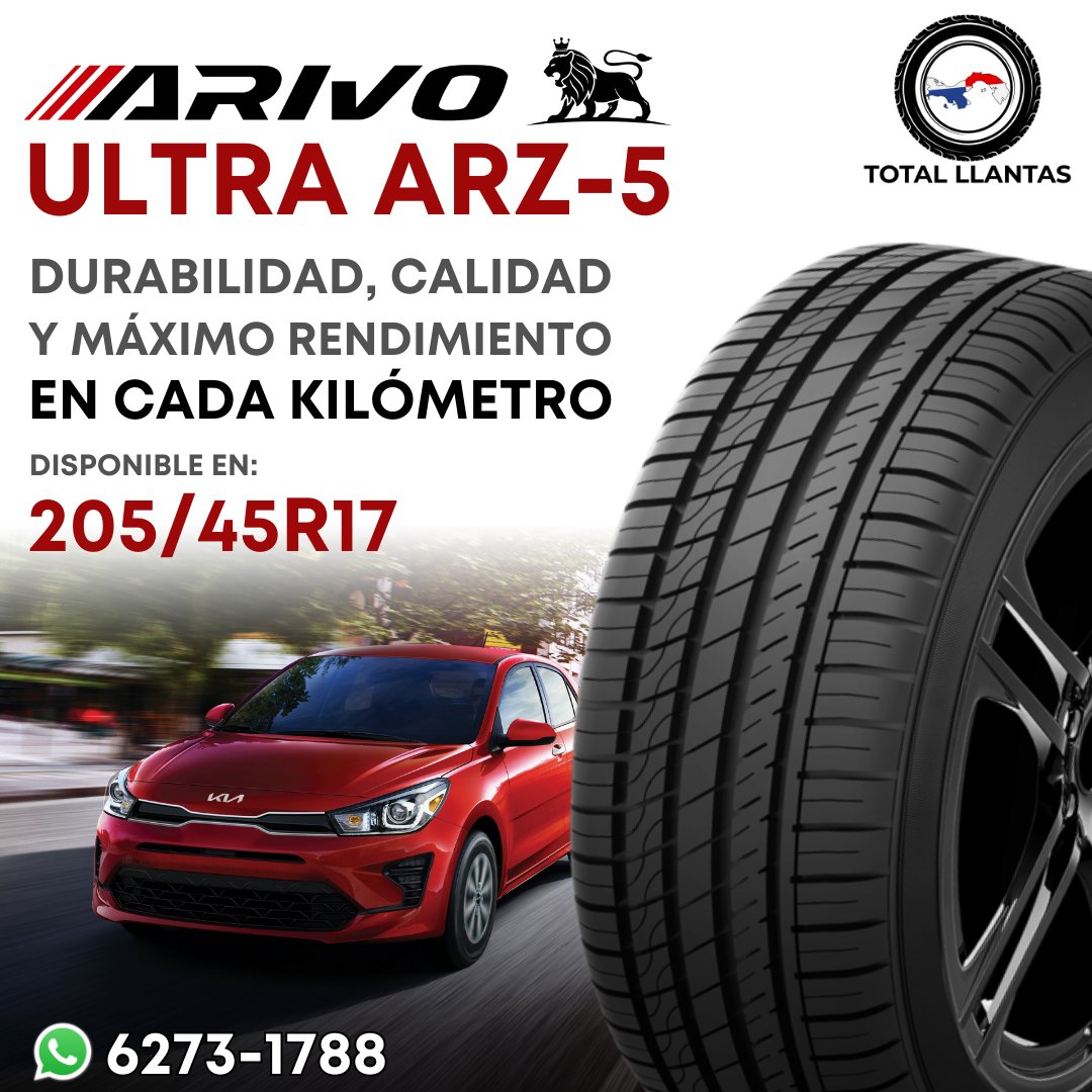 ARIVO ULTRA ARZ-5🔥

Disponible en:
✅205/45R17

#llantas #arivotire #arivotires #arivo #tires #llanta #neumaticos #cauchos #neumaticospanama #panamacity #llantaspanama #panama #ht #highwayterrain #llantasnuevas #totalllantas #totalllantaspty #ultraarz5 #newtires #llantasnuevas