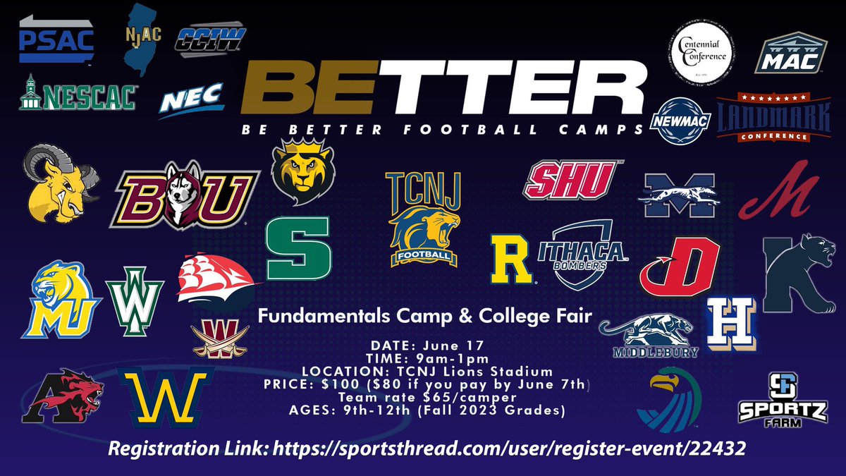 DomRicciardi99's tweet photo. Thank you @CoachCGoff at @TCNJfootball for the camp invite! @johnjayfootball @jerryflora1 https://t.co/3Utc45Bfb5