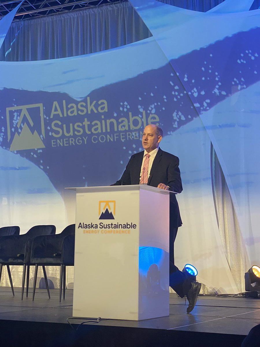 AlaskaDEC's tweet image. Commissioner Jason Brune moderating at the Alaska Sustainable Energy Conference today! #ASEC2023