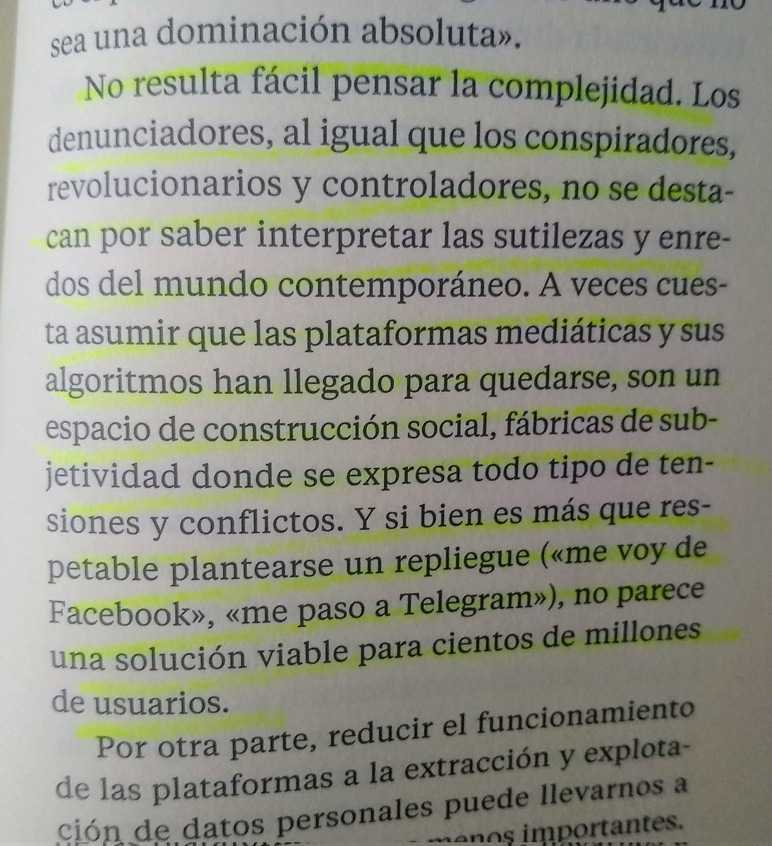 'No resulta fácil pensar la complejidad'
Una camiseta/remera q diga...

#Complejidad
#MediaEvolution
#GuerraPlataformas
@cscolari