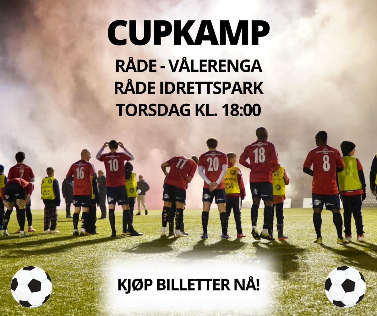Dagen før dagen!! 
Råde - VIF, by vs bygd, <a href="/KnutErikBerg1/">Knut Erik Berg</a> vs <a href="/Joacim_Jonsson/">Joacim Jonsson</a>, <a href="/frodenoss/">Frode Nøss</a> vs Fagermo
Verdenspremiere i pausen…
Dette bør du ikke få glipp av! <a href="/ValerengaOslo/">Vålerenga Fotball Elite</a> <a href="/klanen/">VIF-Klanen</a> <a href="/Valerenga_SK/">SLO Vålerenga Fotball</a> 
Billetter: raadeil.ticketco.events/no/nb/m/e/raad…
