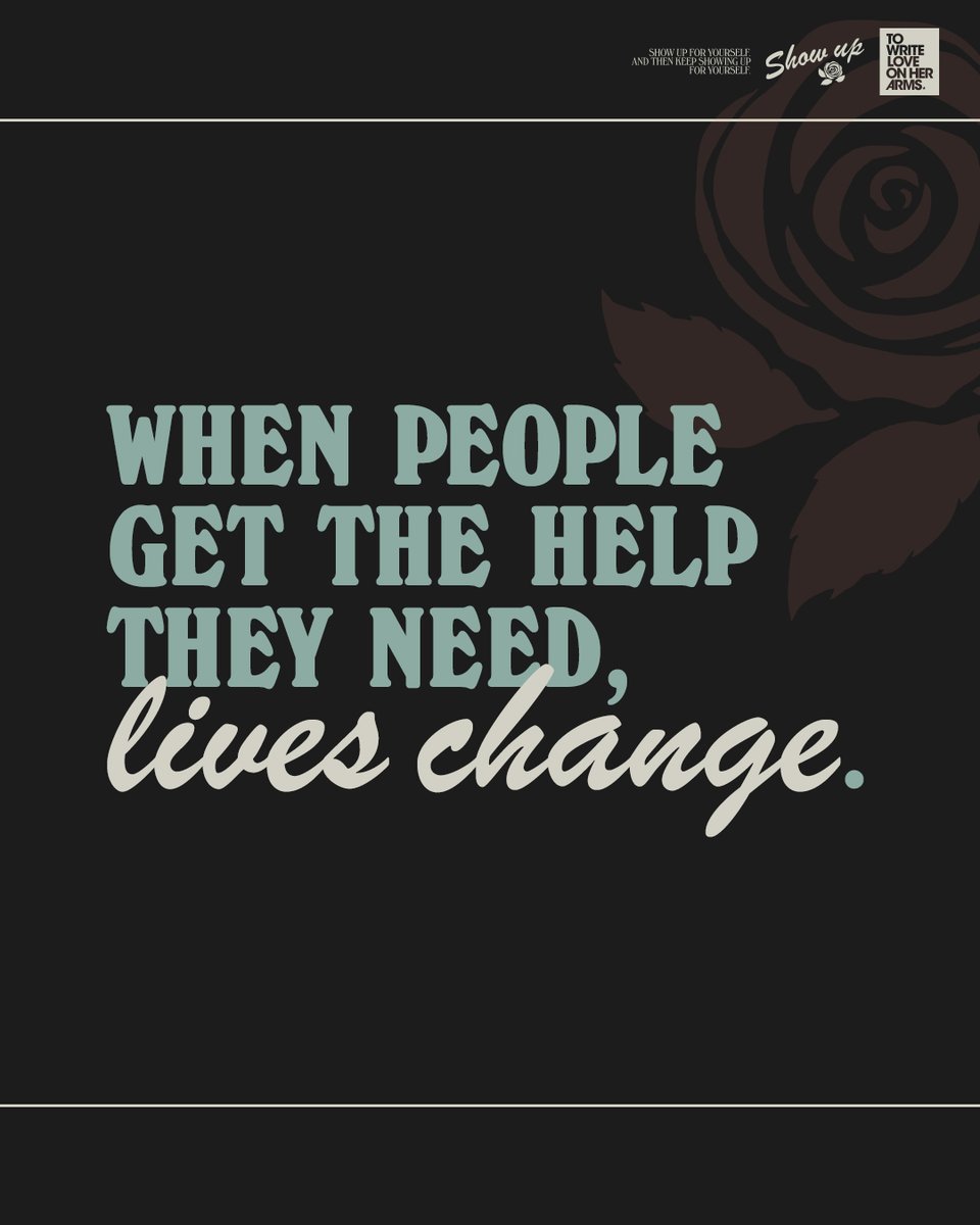 TWLOHA's tweet photo. We believe people deserve access to the support they need. We believe professional help can change someone’s story. No one should be a statistic. Help us raise the remaining $50,000 by May 31 to sustain this movement by giving today at https://t.co/CJaRQP4gIc. https://t.co/qbUYDR1JQA